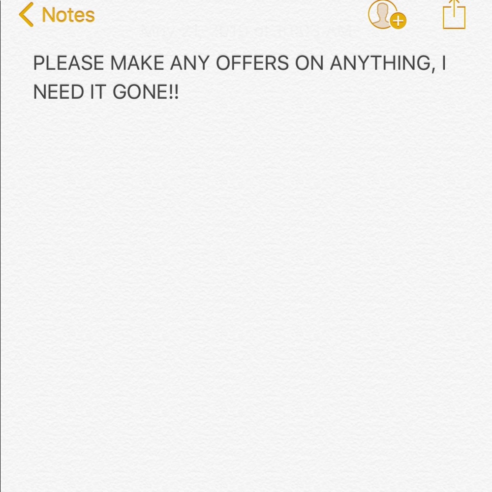 Please make offers on anything in my closet!